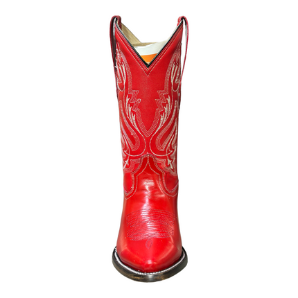BOTA VAQUERA PUNTAL SIERRENO BOOTS PAULINA RED PARA DAMA botas sierreno