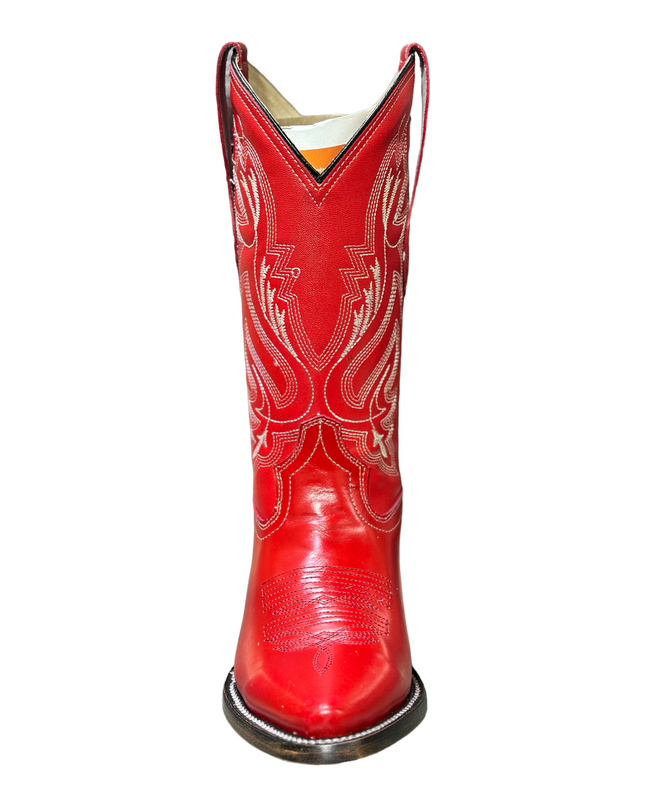 BOTA VAQUERA PUNTAL SIERRENO BOOTS PAULINA RED PARA DAMA botas sierreno