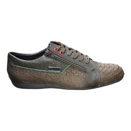 TENIS CASUAL PYTHON NOBUCK CAFE MARQUEZ DE LEON PARA CABALLERO Marquez De Leon