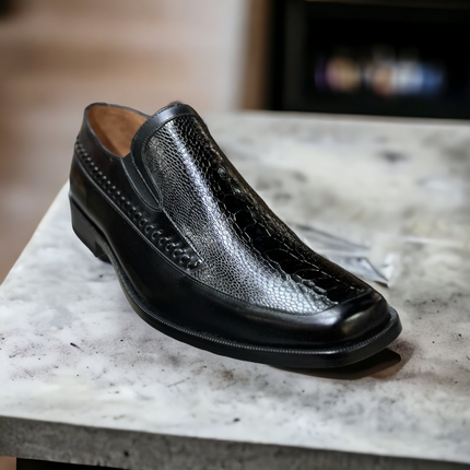 ZAPATO DE VESTIR MARAQUEZ DE LEON PATA DE AVESTRUZ ORIGINAL PARA CABALLERO Marquez De Leon